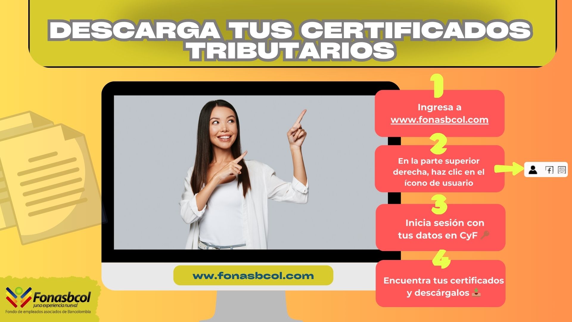 Certificados tributarios 2024 Fonasbcol
